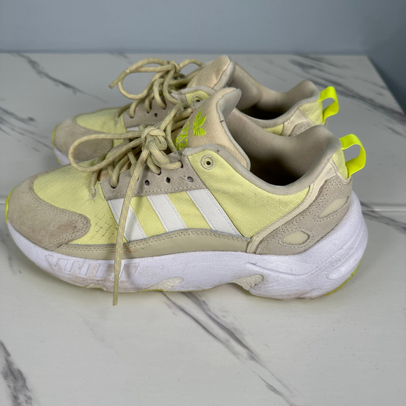 adidas ZX22 Boost Neon Yellow Sneakers 7.5 - Picture 8 of 9
